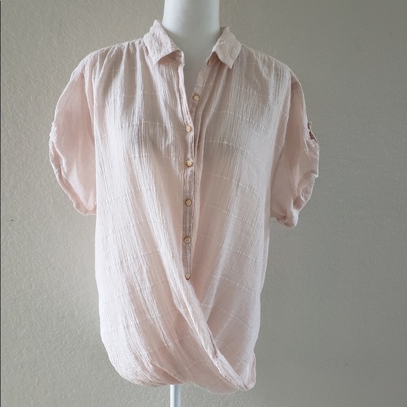 Anthro Isabella Sinclair button up top size Medium - Picture 1 of 9